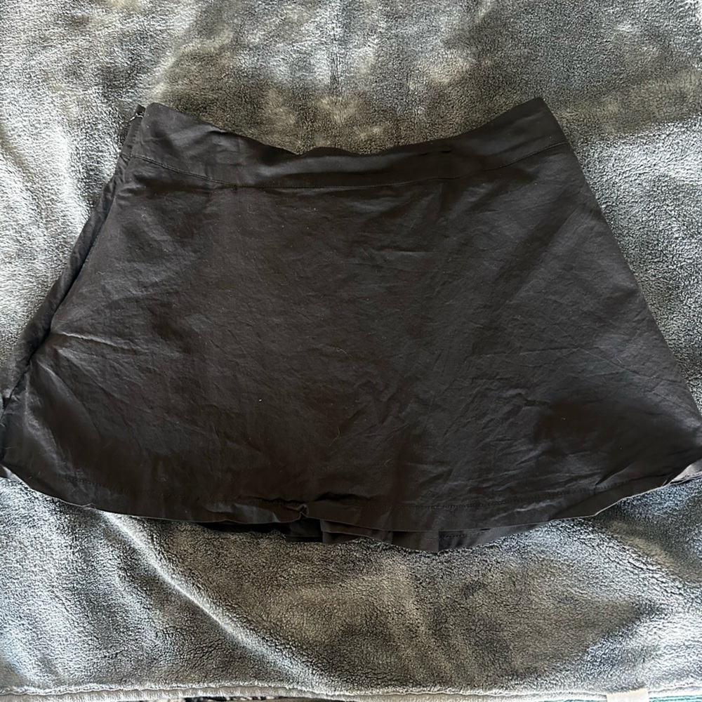 Black mini skirt